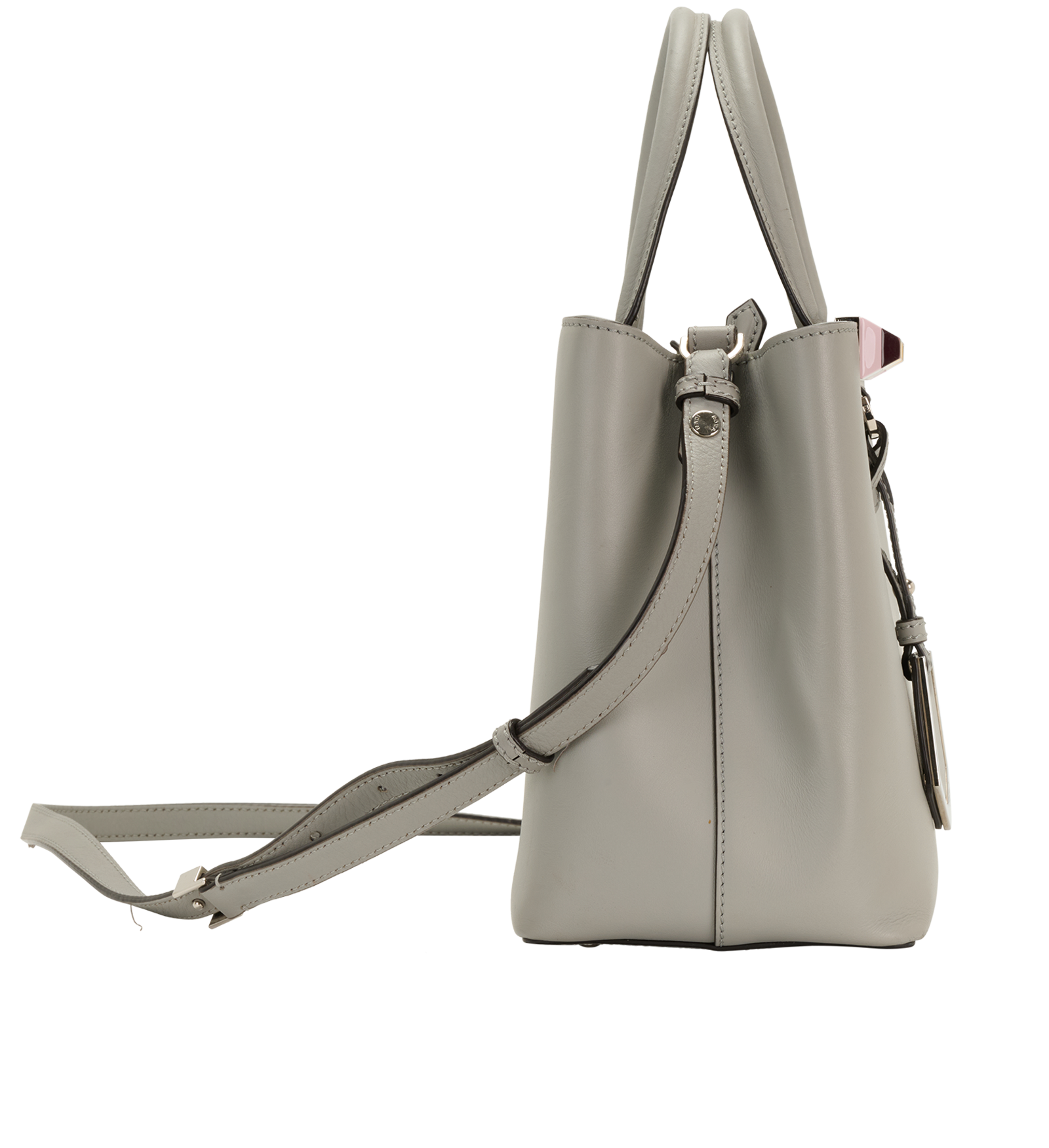 Petite 2Jours, &pound;450, Handbags, Grey, Leather, Side view